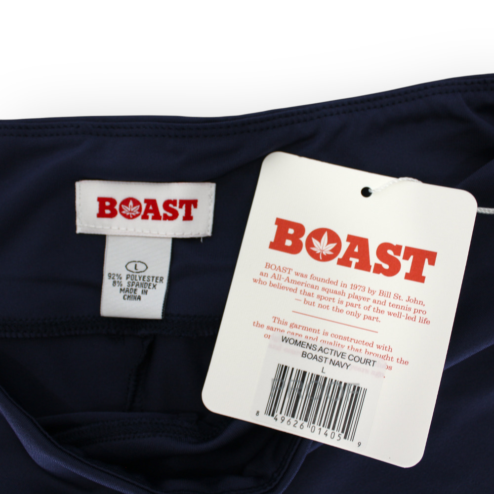 NEW Large BOAST USA Women Active Court Practice Training Short Navy Tennis - Picture 4 of 7